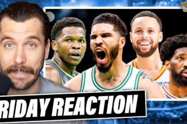 NBA Reaction: Tatum DOMINANT, Celtics beat Timberwolves, Warriors blast 76ers | Hoops Tonight