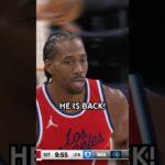 Kawhi Leonard DRILLS a three on his first shot attempt this season! 👌