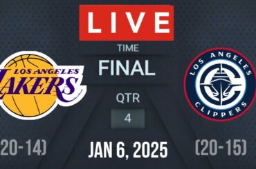 NBA LIVE! LOS ANGELES CLIPPERS vs LOS ANGELES LAKERS  January 6, 2025 CLIPPERS vs LAL 2K25