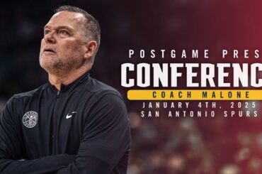 Coach Malone Full Postgame Press Conference vs. Spurs 🎙 | 1/4/25