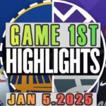 Golden State Warriors vs Sacramento Kings Game 1st Highlights Jan 5,2025 NBA Season 2024-25