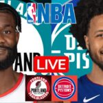 LIVE: PORTLAND TRAIL BLAZERS vs DETROIT PISTONS | NBA | PLAY BY PLAY | SCOREBOARD