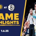 Indiana Pacers Highlights at Brooklyn Nets | January 6, 2025