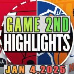Chicago Bulls Vs New York Knicks Game 2nd Highlights Jan 04,2025 NBA  Season 2024-25