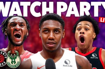 Raptors vs Bucks LIVE Watch Along | FINALLY A Healthy Starting Five For Toronto?