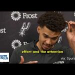 Postgame v Bulls: Victor Wembanyama on loss, respect, team not deserving to win