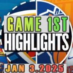 Oklahoma City Thunder Vs New York Knicks Game 1st Highlights Jan 03,2025 NBA Season 2024-25
