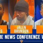 Jalen Brunson, Josh Hart, and Mikal Bridges on Knicks' struggles from three vs Magic | SNY