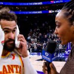 Trae Young Reacts to His HALF-COURT GAME WINNER vs Jazz, Postgame Interview