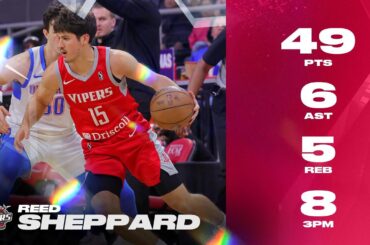Reed Sheppard Erupts For 49 PTS With 8 Threes In Rio Grande Valley Vipers Debut