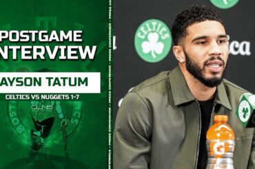 Jayson Tatum on TRASH TALK with Russell Westbrook | Celtics vs Nuggets Postgame 1-7