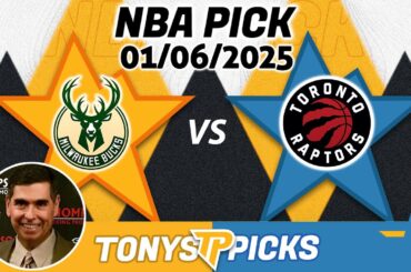 Milwaukee Bucks vs. Toronto Raptors Pick 1/6/25 NBA Pick Today