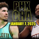 Phoenix Suns vs Charlotte Hornets Full Game Highlights - January 7, 2025 | NBA Regular Season