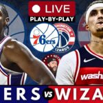 Philadelphia 76ers vs Washington Wizards Play-By-Play & Live Scoreboard