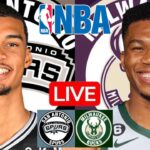 LIVE: SAN ANTONIO SPURS vs MILWAUKEE BUCKS | NBA | PLAY BY PLAY | SCOREBOARD