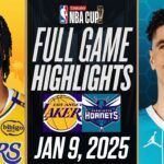 LAKERS vs HORNETS FULL GAME HIGHLIGHTS JANUARY 9, 2025 NBA FULL GAME HIGHLIGHTS TODAY 2K25