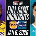 LAKERS vs HORNETS FULL GAME HIGHLIGHTS | January 9, 2025 | NBA Full Game Highlights Today 2K25