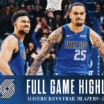 Dallas Mavericks Highlights vs. Portland Trail Blazers | January 9, 2025