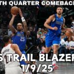 Dallas Mavericks Team Highlights vs the Trail Blazers (01.09.2025)