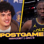 Warriors/Pistons Postgame x Analysis: Gui Santos, Draymond, Coach Kerr Reactions | Jan 9, 2025