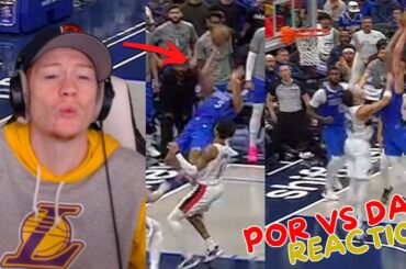 Reacting to Mavericks vs Trail Blazers Regular Season Game!