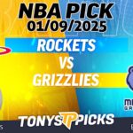 Houston Rockets vs Memphis Grizzlies 1/9/25 NBA Pick to Wager
