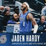 Jaden Hardy (25 Points) Highlights vs. Trail Blazers | January 9, 2025