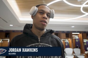 Jordan Hawkins on turnovers, loss | Pelicans-Trail Blazers Postgame Interview 1/8/25