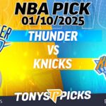 Oklahoma City Thunder vs New York Knicks 1/10/25 NBA Pick Prediction