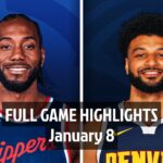 Los Angeles Clippers vs Denver Nuggets | Full Game Highlights | 08 January 2025