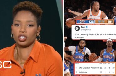 ESPN react to Knicks 126-101 loss to Thunder; Shai Gilgeous-Alexander: 39 Pts, Jalen Brunson: 27 Pts