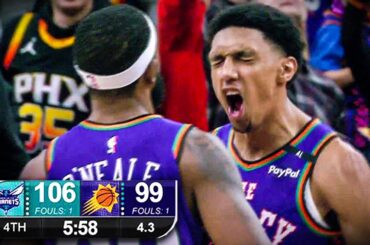 Final 5:58 CRAZY ENDING! Suns vs Hornets 👀 | January 12, 2025