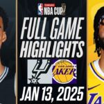 SPURS vs LAKERS FULL GAME HIGHLIGHTS | January 13, 2025 | NBA Full Game Highlights Today 2K25