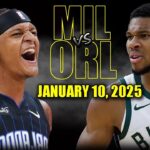 Milwaukee Bucks vs Orlando Magic Full Game Highlights - January 10, 2025 | NBA Regular Season