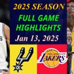 Los Angeles Lakers vs San Antonio Spurs Game Highlights  | Jan 13,2025 NBA Today