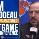Tom Thibodeau shares midway-point evaluation of the Knicks after Pistons' loss | SNY