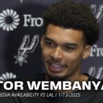 Victor Wembanyama Postgame vs Los Angeles Lakers | 1.13.2025
