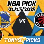 Golden St Warriors vs. Toronto Raptors Pick 1/13/25 NBA Prediction for Bet
