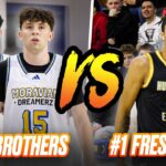 Eli & Isaac Ellis 🆚 #1 Ranked Freshman in HS 😳🔥 | Moravian Prep vs Huntington Prep 🚨