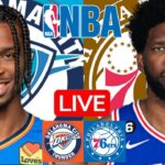 LIVE: OKLAHOMA CITY THUNDER vs PHILADELPHIA 76ERS | NBA | PLAY BY PLAY | SCOREBOARD