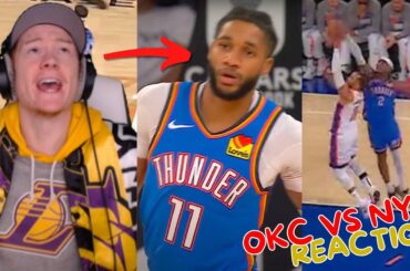 Reacting to Thunder vs Knicks Regular Season Game!