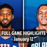 Philadelphia Sixers vs Orlando Magic | Full Game Highlights | 12 January 2025