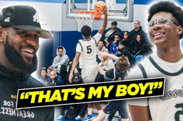 LeBron James IMPRESSED By Bryce James & Sierra Canyon!