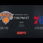 New York Knicks @ Philadelphia 76ers Live Scoreboard | NBA on ESPN