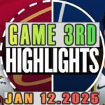 Cleveland Cavaliers Vs Indiana Pacers Game 3rd Highlights Jan 12,2025 NBA Season 2024-25