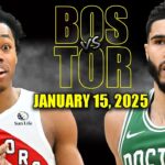 Boston Celtics vs Toronto Raptors Full Game Highlights - January 15, 2025 | NBA Regular Season