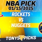Houston Rockets vs Denver Nuggets 1/15/25 NBA Betting Pick