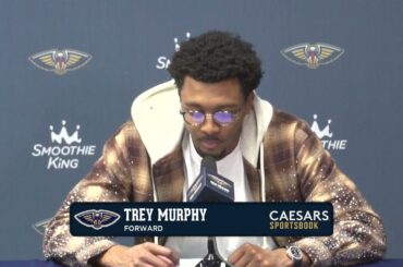 Trey Murphy III on late-game block, win | Pelicans-Mavericks Postgame Interview 1/15/25