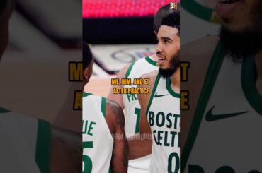 Part 2: Jayson Tatum talks about losing a 1v1 vs Evan Turner #shorts #nba #nbamoments #jeffteague