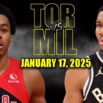Milwaukee Bucks vs Toronto Raptors Full Game Highlights - January 17, 2025 | NBA Season